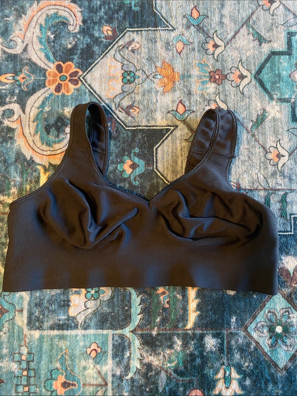 Hanes Black Seamless Wireless Bralette